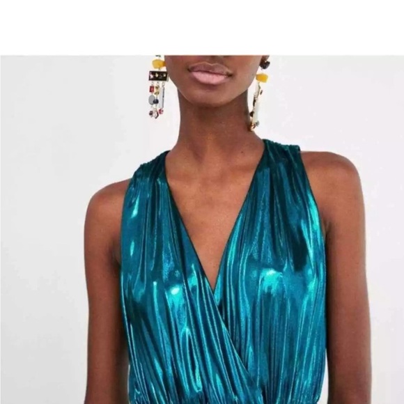 Zara Metallic Mini Dress - Picture 4 of 6